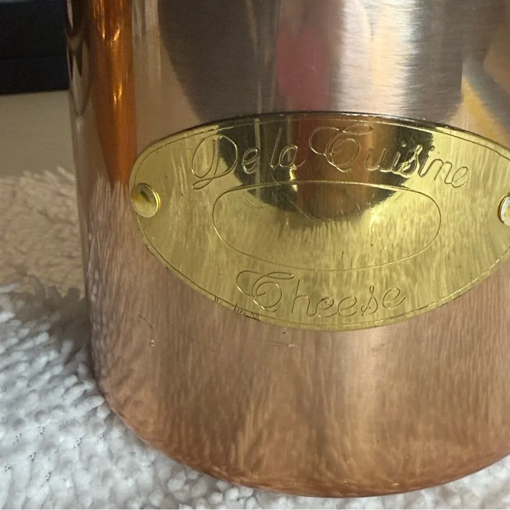 De La Cuisine Copper and Brass Vintage Cheese Shaker.